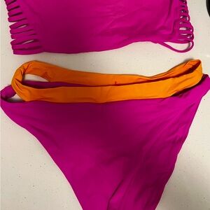 L*Space Pink and Orange Bikini